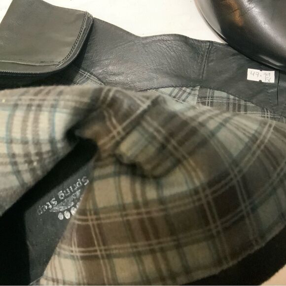 Spring step Black knee-high pointed toe buckle boot size 39 - Picture 11 of 14